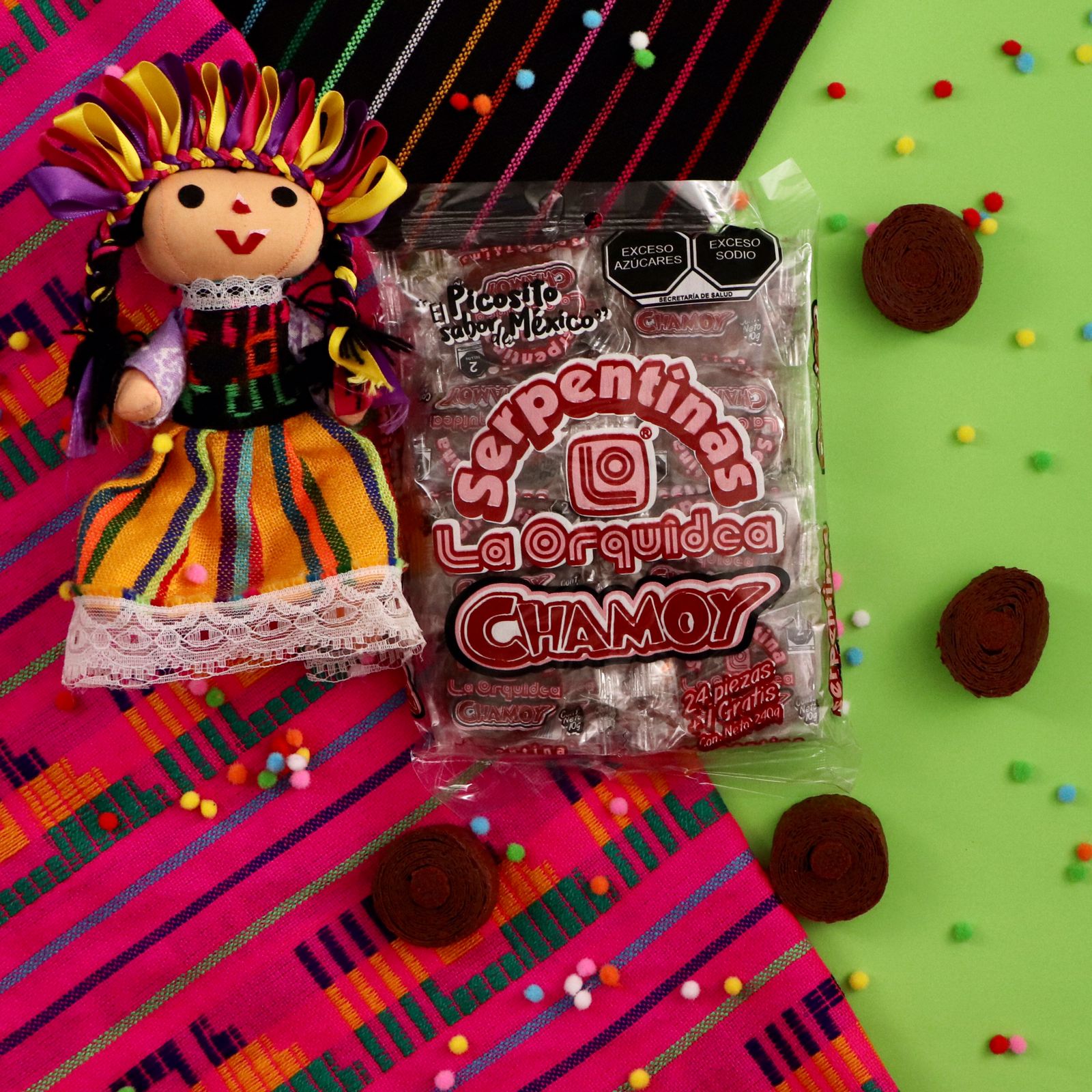 Serpentinas Chamoy